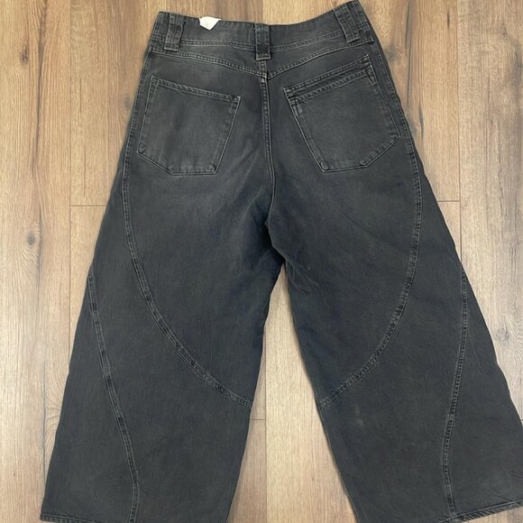 Free People We The Free Chill Vibes Dropped Wide-Leg Jeans sz 29 - Picture 6 of 12